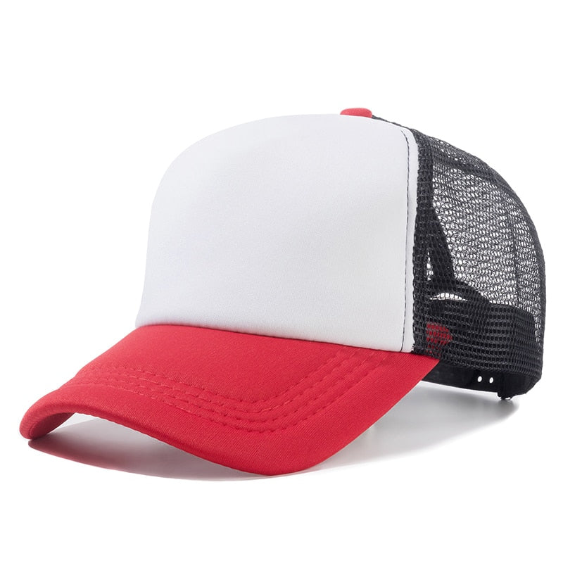 Unisex Cap Casual Plain Mesh Baseball Cap Adjustable Snapback Hats. | TageUnlimited