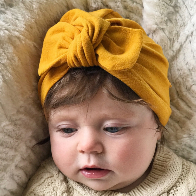 Balleenshiny Baby Accessories Hair Headwears Baby Turban Hat Children Newborn Beanie Kids Baby Girl Baby Headwrap Girl Tiara | TageUnlimited