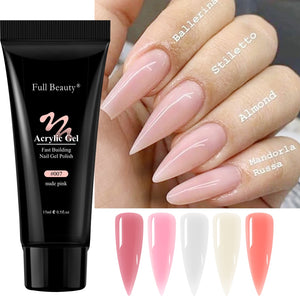5pcs Quick Builder Nail Kits Finger Poly Extension Nail Gel Manicure Soak Off Crystal Gel Nail Polish No Pain Acrylic Gel GL1791 | TageUnlimited