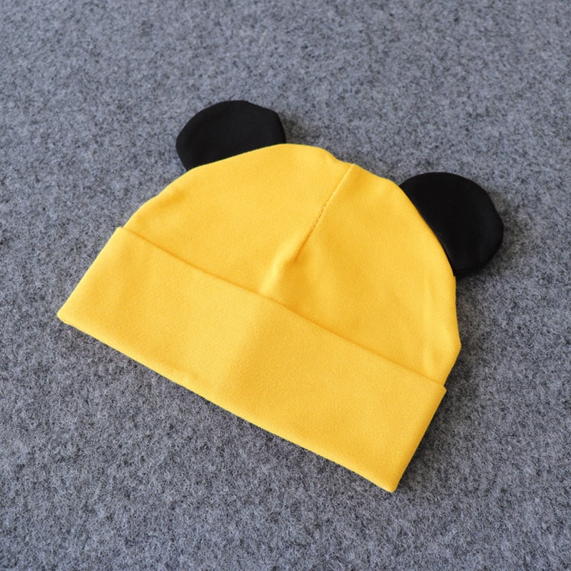 Baby Hat With Ears Cotton Warm Newborn Accessories Baby Girl Boy Autumn Winter Hat For Kids Infant Toddler Beanie Cap Girls Hat | TageUnlimited