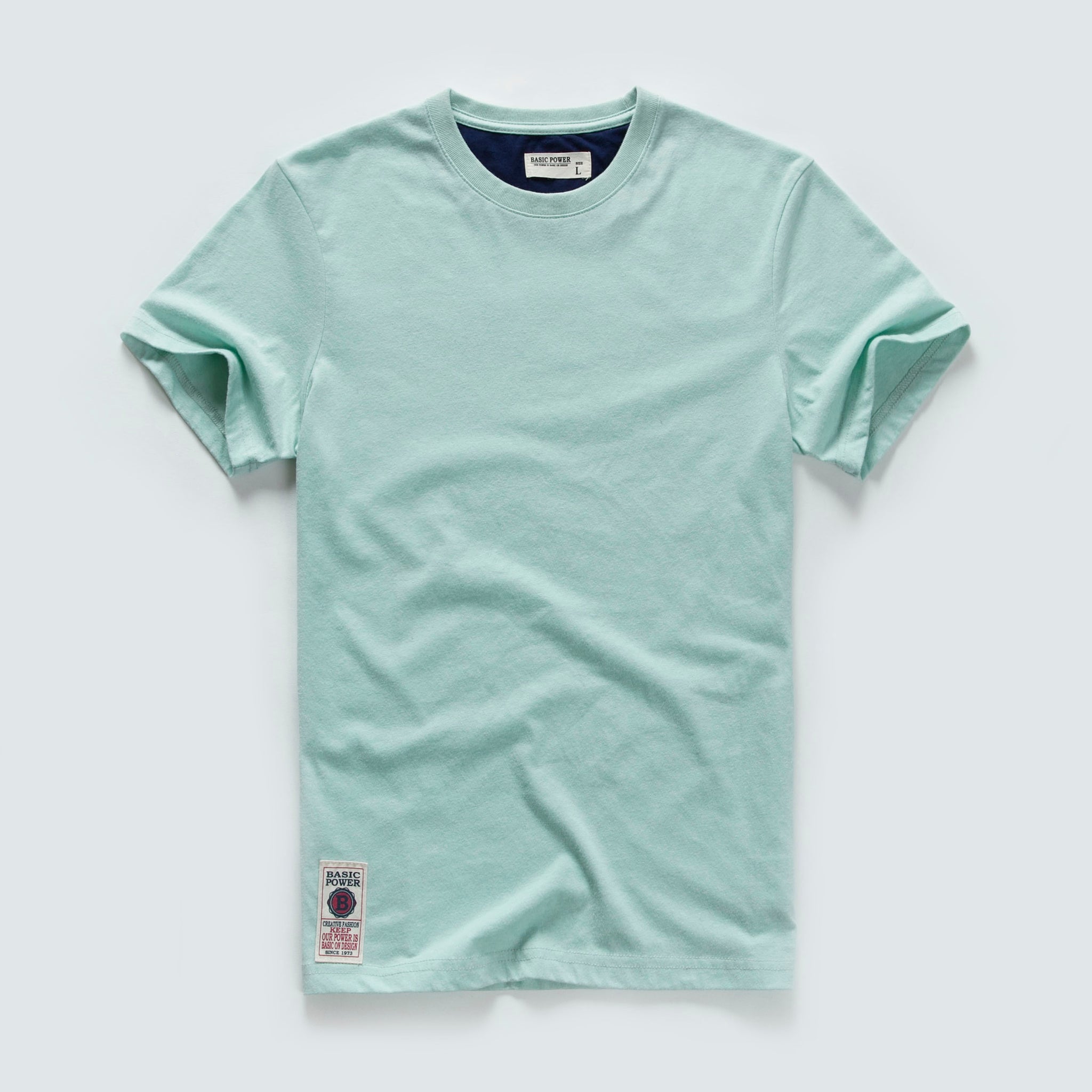 Men T-shirt Cotton Solid Color t shirt Men Causal O-neck Basic Tshirt Male High Quality Classical Tops | TageUnlimited