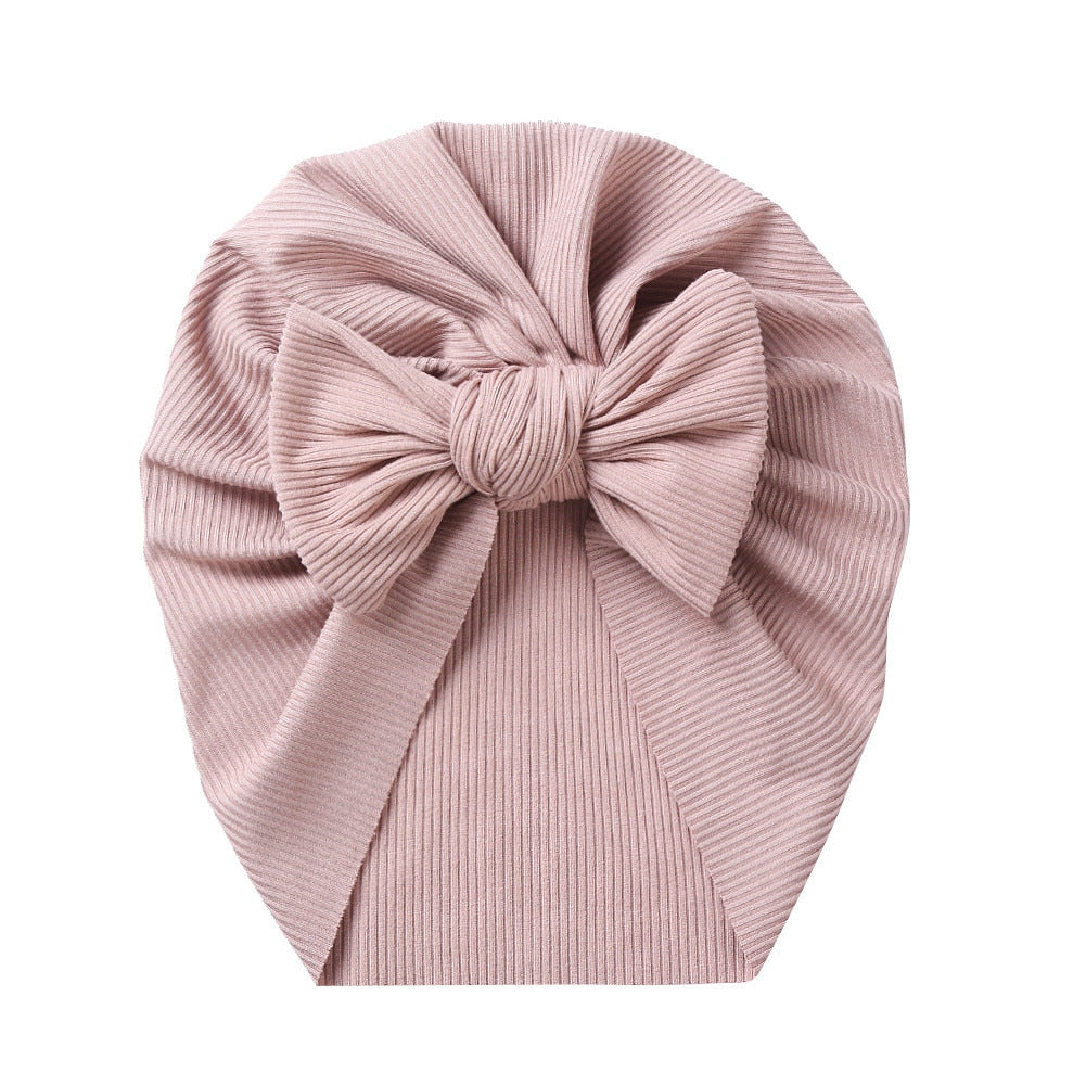 Baby Accessories For Newborn Toddler Kids Baby Girl Boy Turban Cotton Beanie Hat Winter Cap Knot Solid Soft Hospital Caps | TageUnlimited