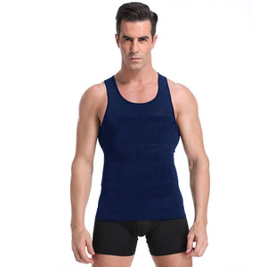 Be-In-Shape Men Slimming Body Shaper Waist Trainer Vest Tummy Control Posture Shirt Back Correction Abdomen Tank Top Shaperwear | TageUnlimited