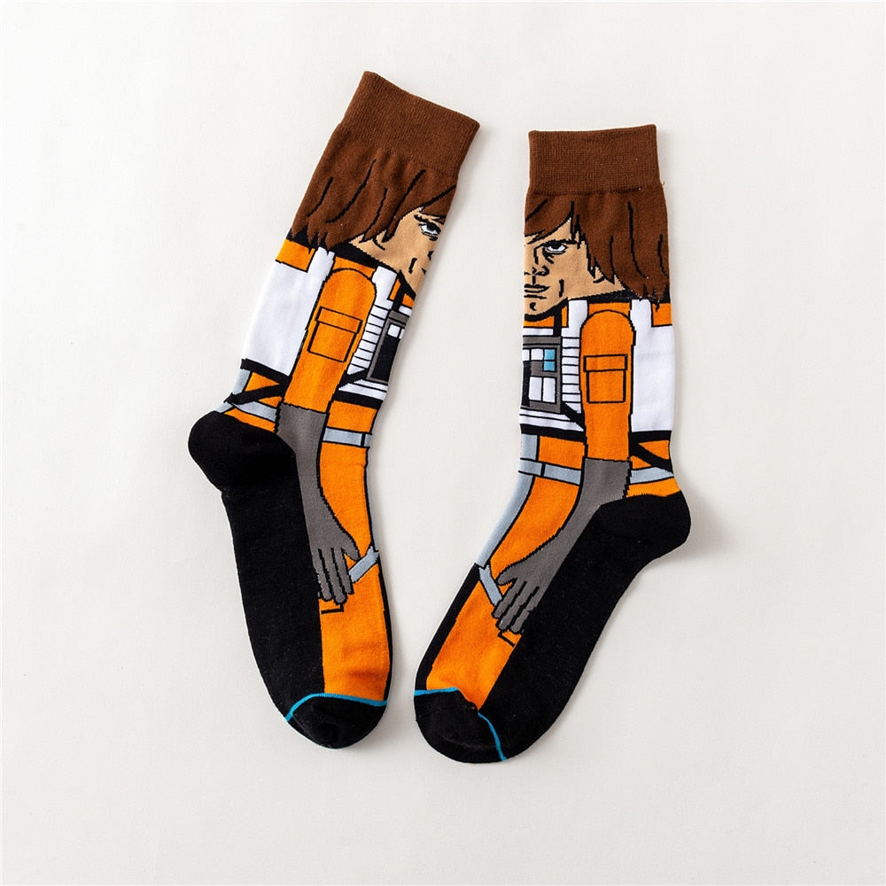 Star Wars Movie Stocking Master Yoda R2-D2 Cosplay Socks WookieNovelty Men&#39;s Women&#39;s Socks Spring Autumn Winter | TageUnlimited
