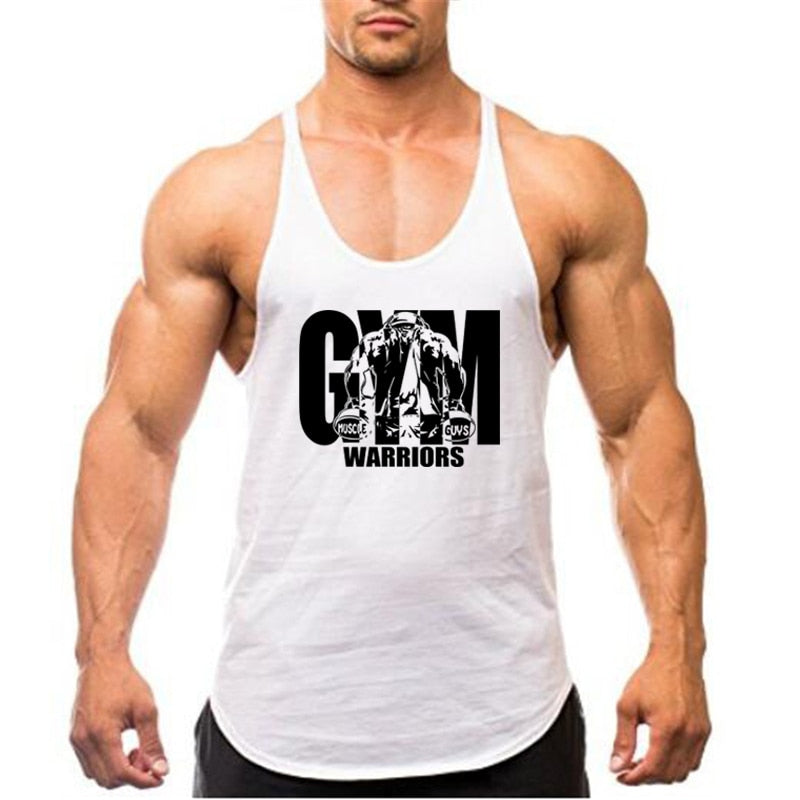 Summer Y Back Gym Stringer Tank Top Men Cotton Clothing Bodybuilding Sleeveless Shirt Fitness Vest Muscle Singlets Workout Tank | TageUnlimited