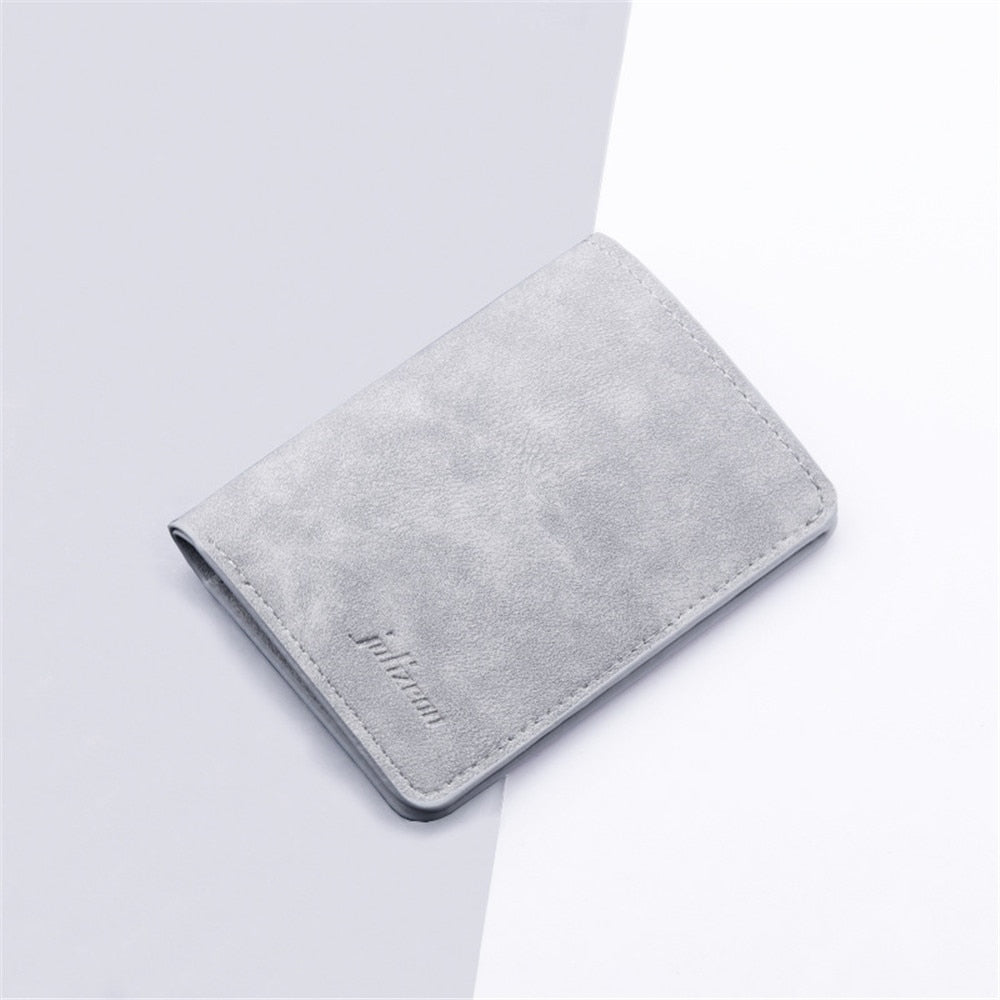 Mini Thin Men Wallet Card Holder Purse Coin Pouch Card Holder Short Vertical PU Leather Wallet Change Money Pouch | TageUnlimited