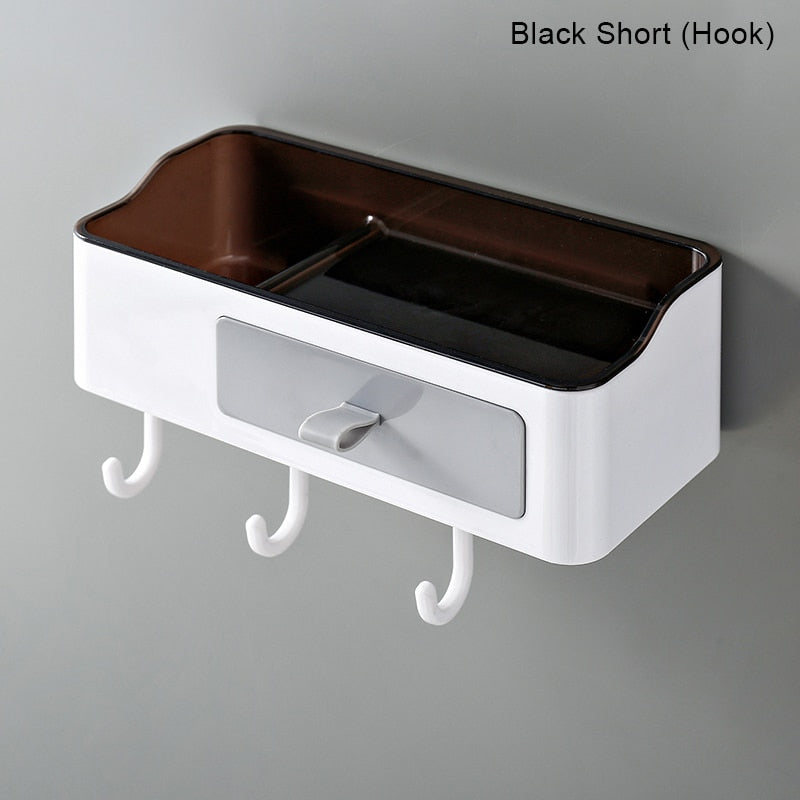 Punch-free Bathroom Organizer Rack Shampoo Cosmetic Storage Rack Bath kitchen Towel Holder Household Items Bathroom Accessories | TageUnlimited