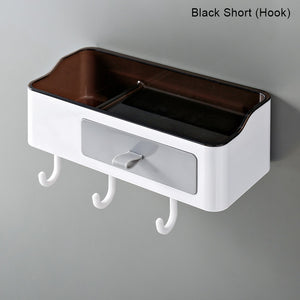 Punch-free Bathroom Organizer Rack Shampoo Cosmetic Storage Rack Bath kitchen Towel Holder Household Items Bathroom Accessories | TageUnlimited