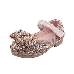 New Childrens Shoes Pearl Rhinestones Shining Kids Princess Shoes Baby Girls Shoes Party And Wedding D487 | TageUnlimited