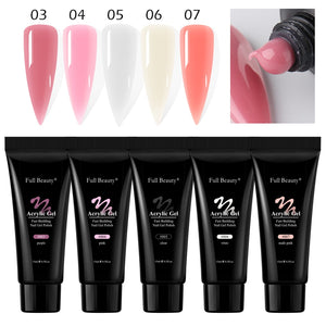 5pcs Quick Builder Nail Kits Finger Poly Extension Nail Gel Manicure Soak Off Crystal Gel Nail Polish No Pain Acrylic Gel GL1791 | TageUnlimited