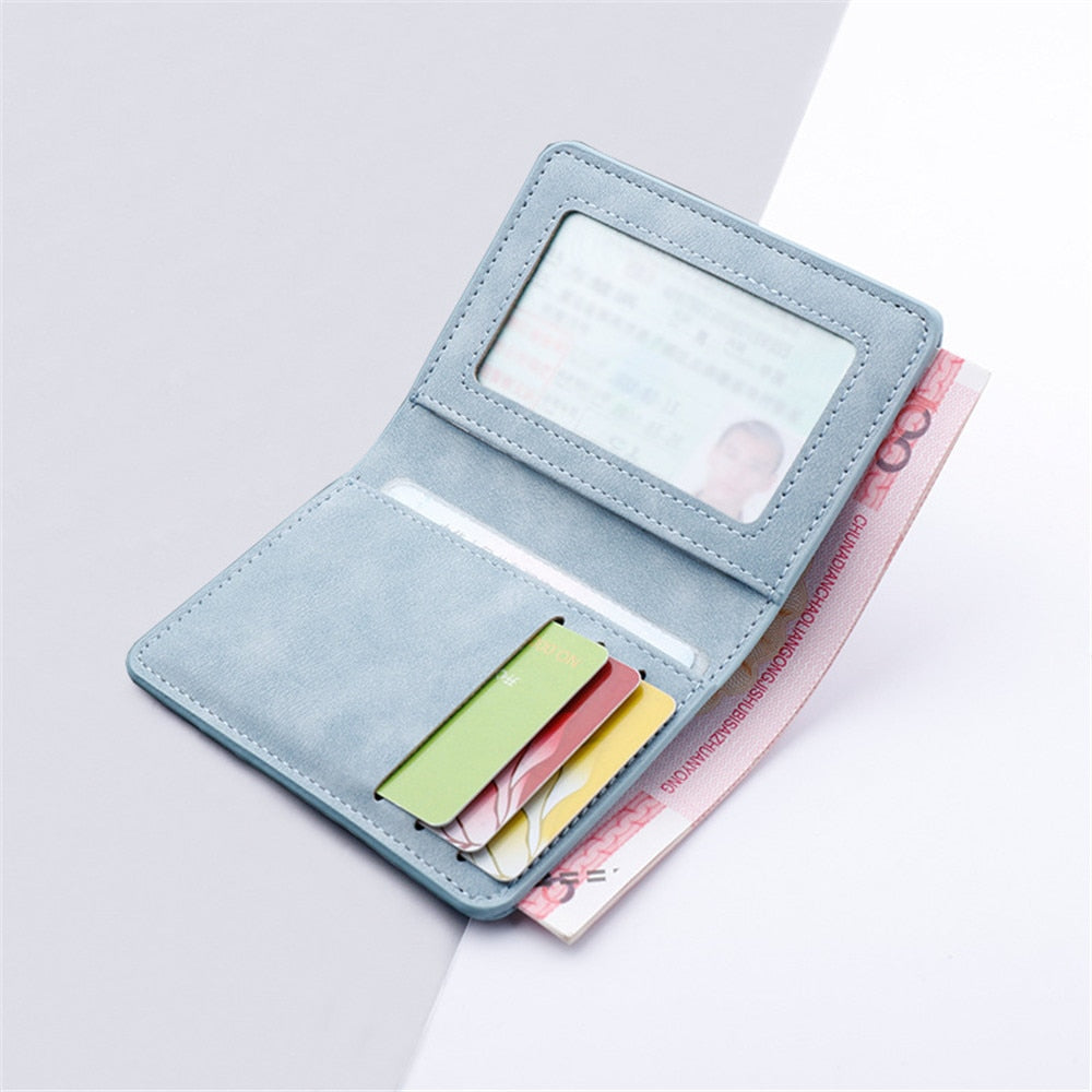 Mini Thin Men Wallet Card Holder Purse Coin Pouch Card Holder Short Vertical PU Leather Wallet Change Money Pouch | TageUnlimited