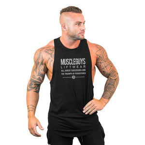 Brand Clothing Men Gym Singlet Muscle Stringer Tank Tops Fitness Sports Sleeveless Shirt Y BACK Racer Workout Tops Vest | TageUnlimited