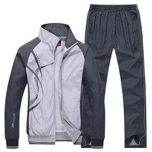 Men's Sportswear New Spring Autumn Tracksuit  High Quality Sets  Jacket+Pant Sweatsuit Male Fashion Print Clothing Size L-5XL | TageUnlimited