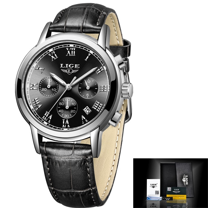 New Fashion Women Watches LIGE Top Brand Ladies Luxury Creative Steel Women Bracelet Watches Female Quartz Waterproof Watch Gift | TageUnlimited