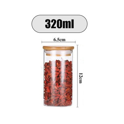 Transparent glass jars Seal jars Grains storage Bottles spice jar kitchen storage cans Kitchen Storage Organization | TageUnlimited