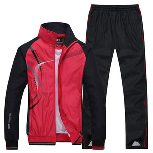 Tracksuit Men Plus Size 4XL Spring Autumn Two Piece Clothing Sets Casual Track Suit Sportswear Sweatsuits | TageUnlimited
