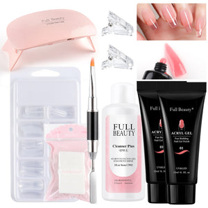 5pcs Quick Builder Nail Kits Finger Poly Extension Nail Gel Manicure Soak Off Crystal Gel Nail Polish No Pain Acrylic Gel GL1791 | TageUnlimited