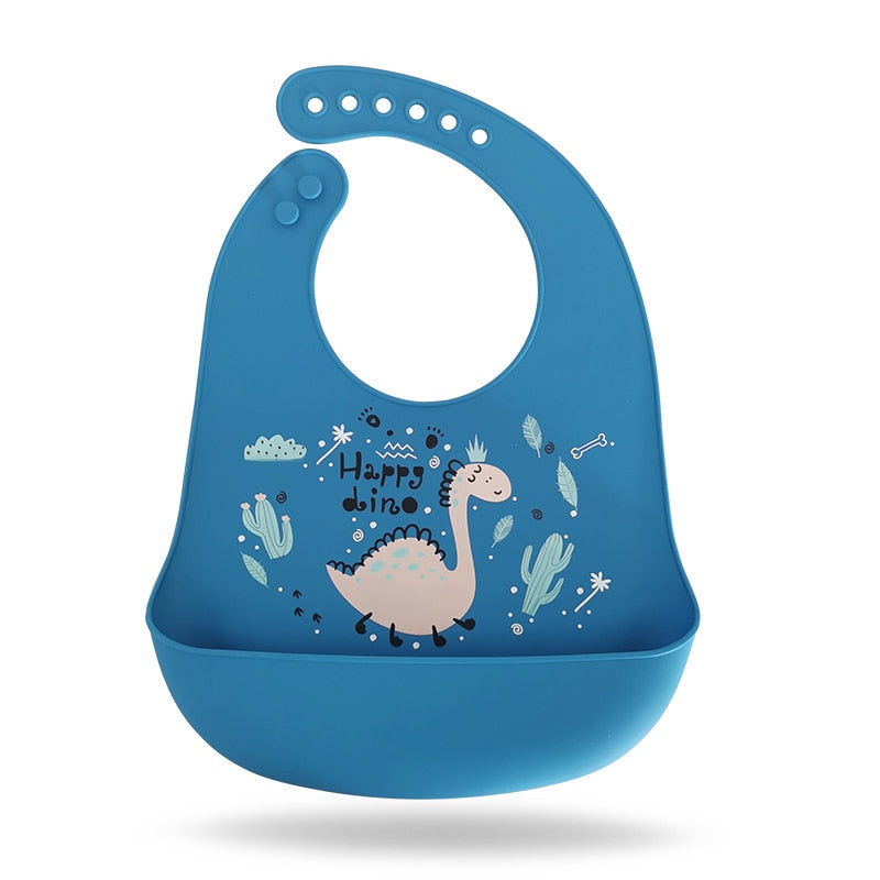 Waterproof Baby Bibs Soft Silicone Scarf Cute Cartoon Brint Baby Items Boys And Girls Adjustable Bibs Burp Sloths | TageUnlimited