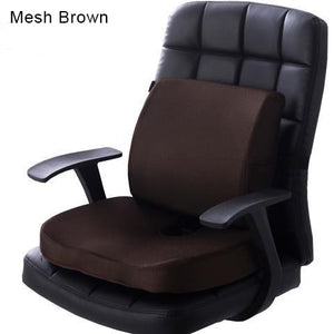 Orthopedics Hemorrhoids Seat Cushion Memory Foam Car Rebound Cushion Office Chair Lumbar Support Pain Relief Breathable Pillow | TageUnlimited
