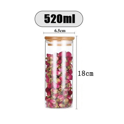 Transparent glass jars Seal jars Grains storage Bottles spice jar kitchen storage cans Kitchen Storage Organization | TageUnlimited