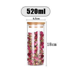Transparent glass jars Seal jars Grains storage Bottles spice jar kitchen storage cans Kitchen Storage Organization | TageUnlimited