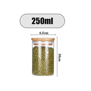 Transparent glass jars Seal jars Grains storage Bottles spice jar kitchen storage cans Kitchen Storage Organization | TageUnlimited
