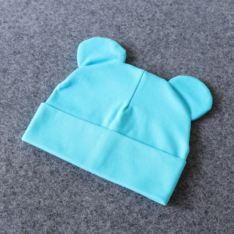 Baby Hat With Ears Cotton Warm Newborn Accessories Baby Girl Boy Autumn Winter Hat For Kids Infant Toddler Beanie Cap Girls Hat | TageUnlimited