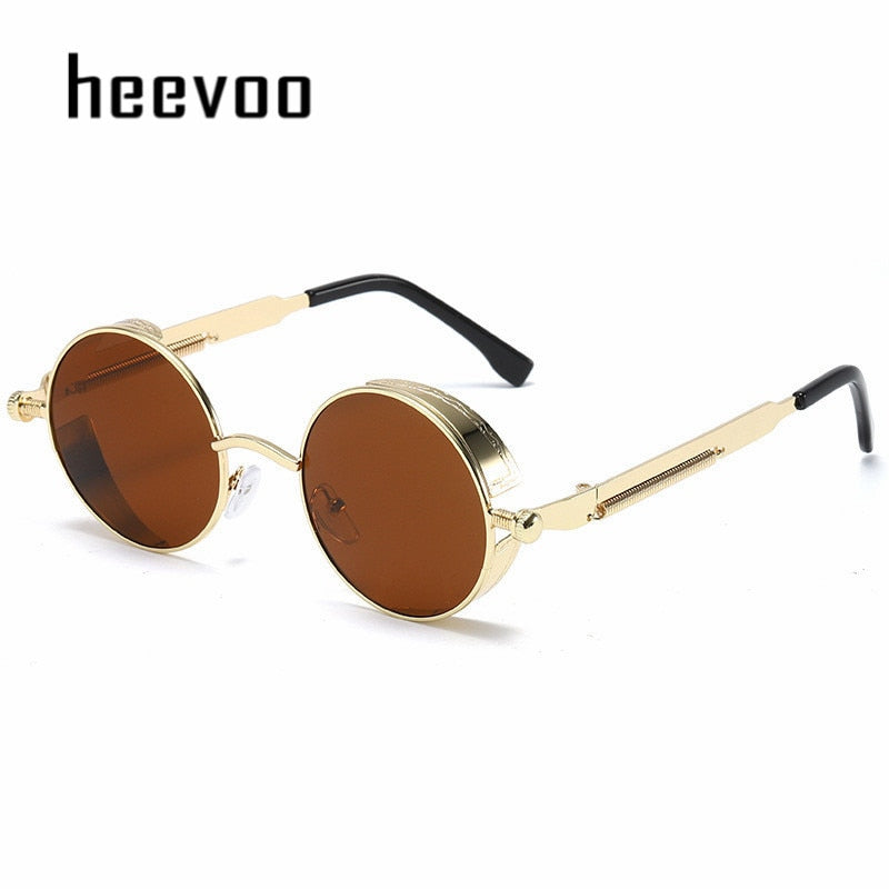 Metal Steampunk Sunglasses Men Women Fashion Round Glasses Brand Designer Vintage Sun Glasses High Quality | TageUnlimited