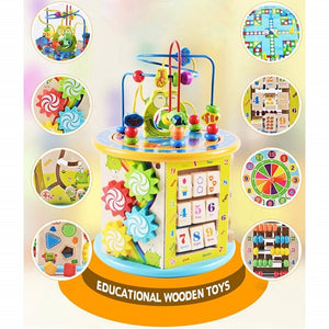 8 in 1 Busy Board Montessori Baby Wooden Cognitive Box Early Education Toys Children Learning Matching Games Interactive Gifts | TageUnlimited