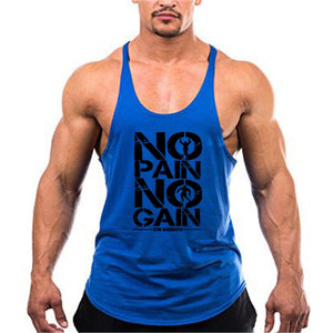 Summer Y Back Gym Stringer Tank Top Men Cotton Clothing Bodybuilding Sleeveless Shirt Fitness Vest Muscle Singlets Workout Tank | TageUnlimited