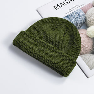 Fashion Hip Hop Beanie Knitted Hat Men Skullcap Women Winter Warm Brimless Baggy Melon Cap Cuff Docker Fisherman Beanies Hats | TageUnlimited