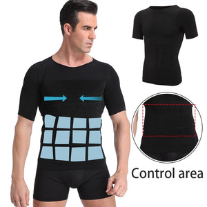 Men Slimming Shaper Posture Vest Male Tummy Abdomen Corrector Compression Body Modeling Fat Burner Chest Tummy Shirt Corset | TageUnlimited
