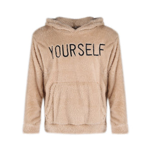 New Autumn and Winter Warm Men´s Wool Hooded Sweatshirts Letter Print Hooded Pullover Kangaroo Pocket Hooded Fleece Sweatshirts | TageUnlimited
