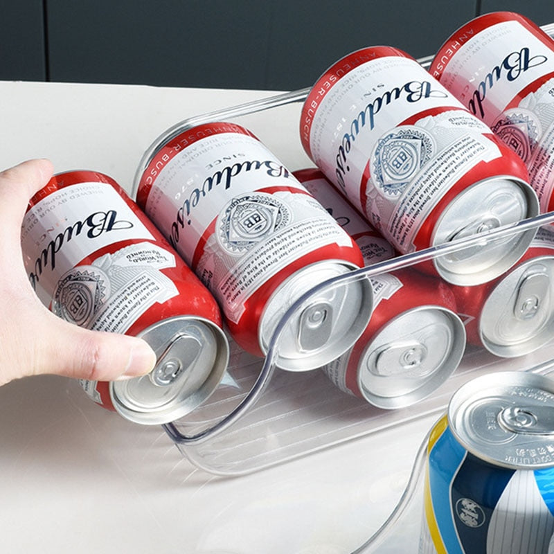Kitchen Beer Storage Box Beverage Bottle Transparent Finishing Box Kitchen Drawer Refrigerator Storage Box Organization | TageUnlimited