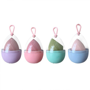 Empty Transparent Puffs Drying Box Storage Case Portable Sponge Stand Cosmetic Egg Shaped Rack Makeup Blender Puff Holder | TageUnlimited
