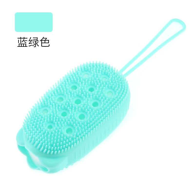 Double-sided Soft Silicone Bath Brushes Massage Scrub Gloves Body Brush for Cellulite Multi Function Baby Bathing Tools | TageUnlimited