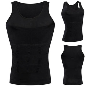 Men Slimming Shaper Posture Vest Male Tummy Abdomen Corrector Compression Body Modeling Fat Burner Chest Tummy Shirt Corset | TageUnlimited