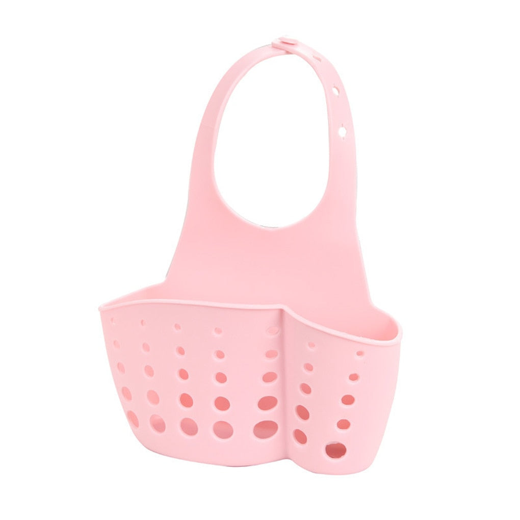 Kitchen Gadgets Portable Basket Home Kitchen Hanging Drain Basket Bag Bath Storage Tools Sink Holder Kitchen Accessory Utensils | TageUnlimited