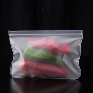 Silicone Food Storage Bag Reusable Stand Up Zip Shut Bag Leakproof Containers Fresh Bag Food Storage Bag Fresh Wrap Ziplock Bag | TageUnlimited