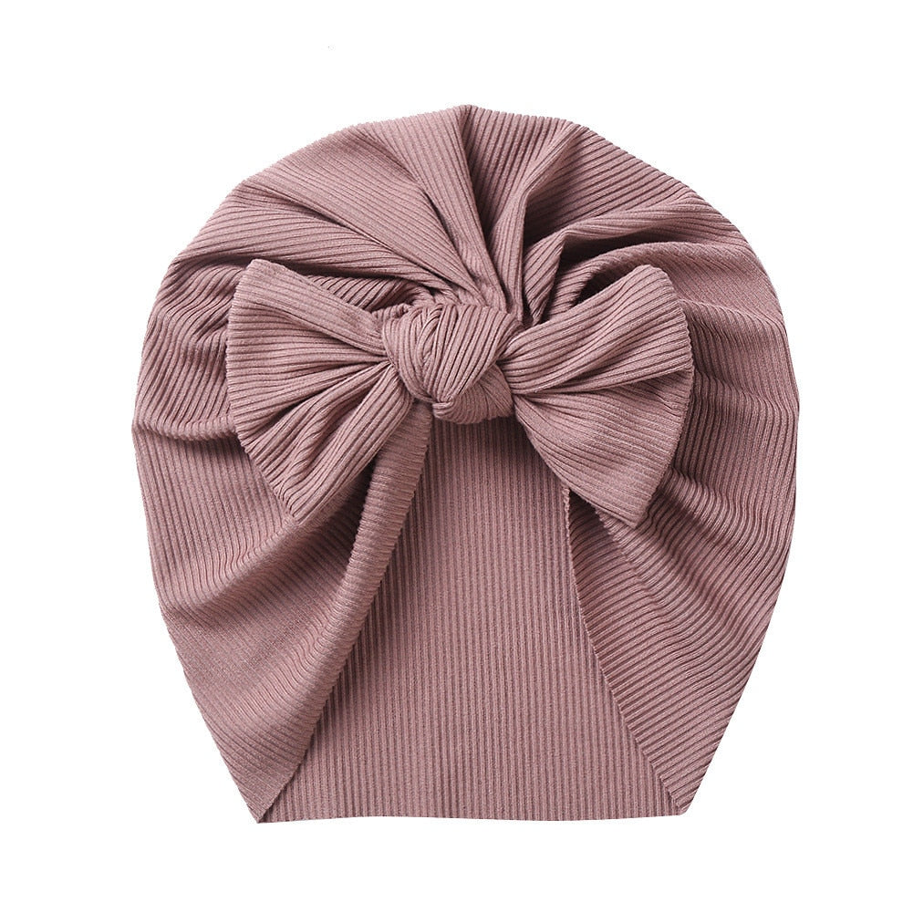 Baby Accessories For Newborn Toddler Kids Baby Girl Boy Turban Cotton Beanie Hat Winter Cap Knot Solid Soft Hospital Caps | TageUnlimited