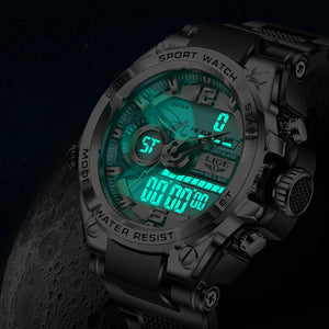 LIGE Digital Men Military Watch 50m Waterproof Wristwatch LED Quartz Clock Sport Watch Male Big Watches Men Relogios Masculino | TageUnlimited