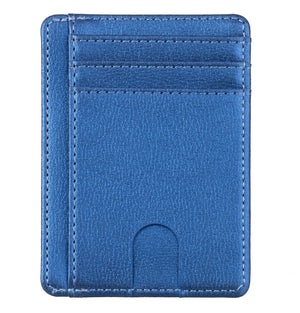 Slim RFID Blocking Leather Wallet Credit ID Card Holder Purse Money Case for Men Women Fashion Bag 11.5x8x0.5cm | TageUnlimited