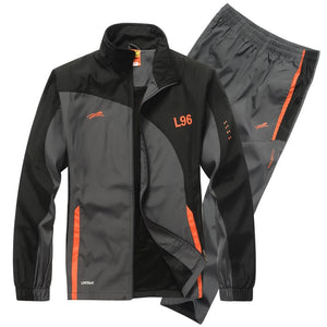 Men's Set New Spring Autumn Men Sportswear 2 Piece Set Sporting Suit Jacket+Pant Sweatsuit Male Fashion Clothing Brand Tracksuit | TageUnlimited
