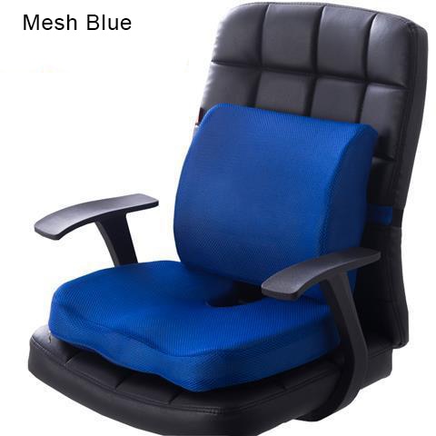 Orthopedics Hemorrhoids Seat Cushion Memory Foam Car Rebound Cushion Office Chair Lumbar Support Pain Relief Breathable Pillow | TageUnlimited