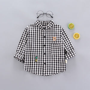IENENS Spring Thin Shirts Baby Boys Long Sleeve Striped Print Shirts Kids Tops Tees Shirts Casual Blouse | TageUnlimited