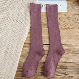 10 Colors Autumn New Women&#39;s Socks Cotton Winter Long Socks Harajuku Female Trick Warm Solid Color Sock Casual Ladies Sox | TageUnlimited