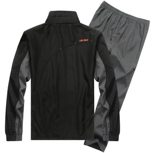 Men's Set New Spring Autumn Men Sportswear 2 Piece Set Sporting Suit Jacket+Pant Sweatsuit Male Fashion Clothing Brand Tracksuit | TageUnlimited