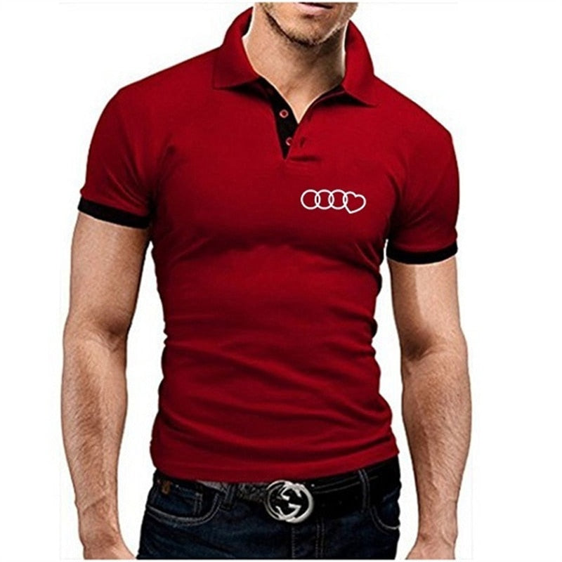 Summer Fashion Mens Short Sleeve Po Lo Shirts Design Logo Printed Casual Cotton Polos Homme Clothes Male Lapel Tops S-5Xl | TageUnlimited