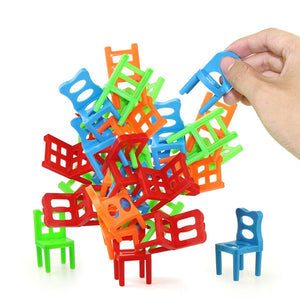 18Pcs/Set Balance Chairs Board Game Children Puzzle Stacking Chairs Toys Funny Game toys Kids Educational Balance Toys | TageUnlimited