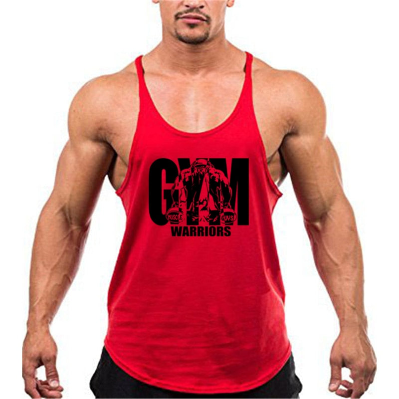 Summer Y Back Gym Stringer Tank Top Men Cotton Clothing Bodybuilding Sleeveless Shirt Fitness Vest Muscle Singlets Workout Tank | TageUnlimited